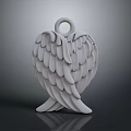 White Wing Shaped Fashion Accessory With Stylish Design For Clothing