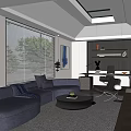 Modern Office Manager's Office 3d model