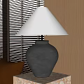 Vintage Table Lampshade Table Lamp 3d model