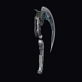Scythe Sci-fi Scythe Death Scythe Cyberpunk Scythe Future Weapon High-tech Low Face Number Low Model Simple Model Game Movie and TV Level Super Realism 3d model