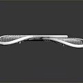 White Crossed Racquets Sports Equipment With Modern Mesh Design And Reflective Base