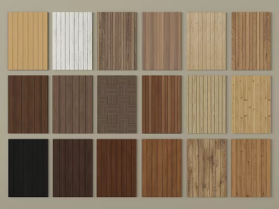 Various Wood Grain Texture Samples With Different Colors And Patterns 3d model