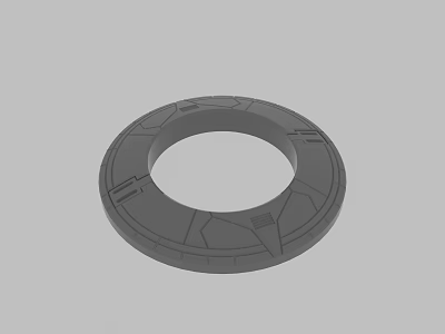 Modern parts up 3d model