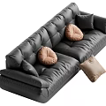 Middle-style multiplayer sofa 3d model