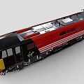 Electric Locomotive British 87 Electric Locomotive Train High-speed Railway Tram Low Face Number Low Model Simple Model Game Sub-era Film and Television Super Realism 3d model