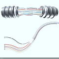Sports Equipment Cables With Multicolored Wires And Flexible Hoses For Fitness Use