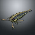 Detailed Shrimp Shaped Decorative Figurine With Colorful Design For Home Decoration
