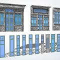Traditional Chinese Door and Window Styles With Classic Architectural Patterns 3d model