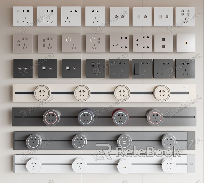 Modern switch socket removable socket model