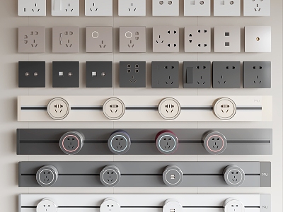 Modern switch socket removable socket model