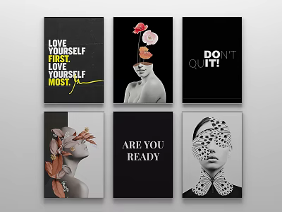 Modern Decorative Painting Art Abstract Decorative Painting 3d model