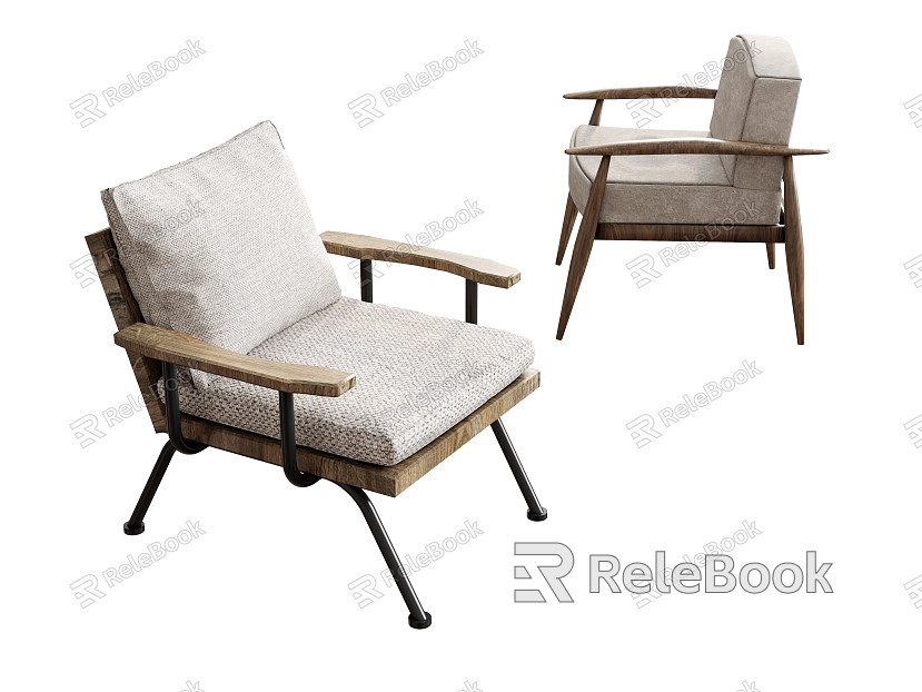 Leisure Chair Sofa Chair Backrest Chair Outdoor Sofa Reading Sofa Single Sofa Sofa Log Casual model