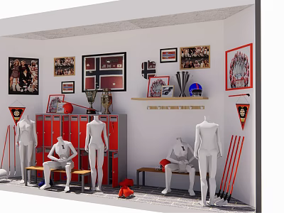 Modern Sporting Goods Ice Hockey Culture 3d model