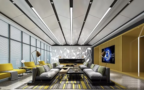 Reception area 3d model