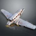 Modern Scrap Plane Crash Damaged Plane Crashed Plane 3d model