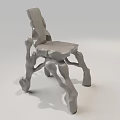 Unique Abstract Sculptural Irregular Single Chair Modern Art Furniture For Stylish Home Interior Decoration