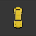 Classic Yellow Military Vehicle With Large Tires Front Grille And Sturdy Design