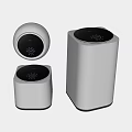 White And Black Modern Washing Machines With Control Panel And Compact Sizes