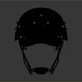 Black Protective Helmet With Modern Ergonomic Design Adjustable Straps And Chin Strap