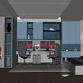 Modern Entertainment Room With Dual Monitors Gaming Chairs And Iron Man