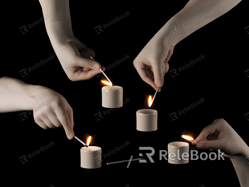 Candle pendulum hand model