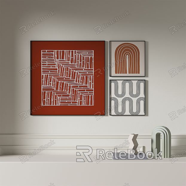 Modern abstract painting simple decorative painting model