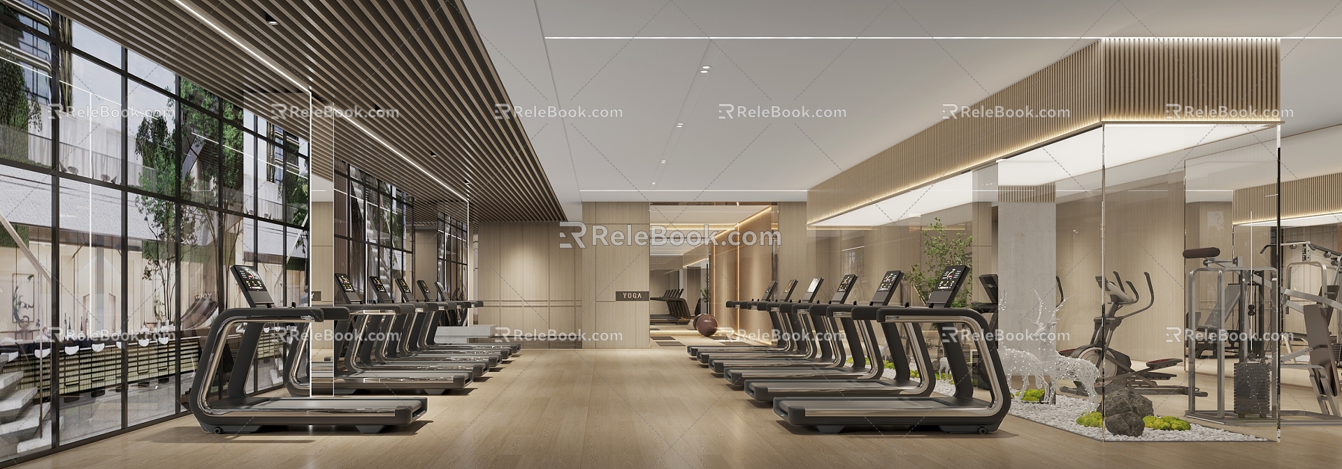 Modern Gym 3d model