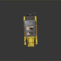 Yellow Vintage Open Top Convertible Car With Worn Black Seats Classic Design