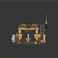 Lathe Machine Tool Lathe Machining Turning 3d model