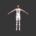 Man in White and Red Basketball Jersey Number 42 Standing with Arms Outstretched on Gray Background