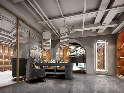 Industrial LOFT Jewelry Store Jewelry Store 3d model
