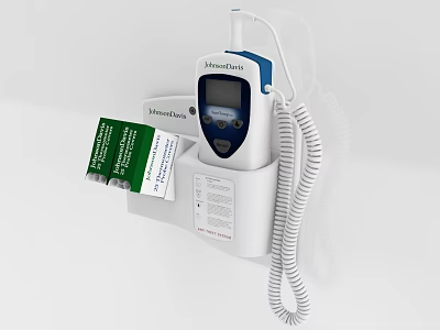 Wall Mounted Medical Device SureStep Flexx With Test Strips For Blood Glucose Monitoring 3d model