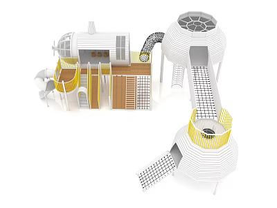 Slide Children's Slide Amusement Equipment Slide Outdoor Slide Children's Combined Slide Outdoor Little Doctor Children's Amusement Equipment 3d model