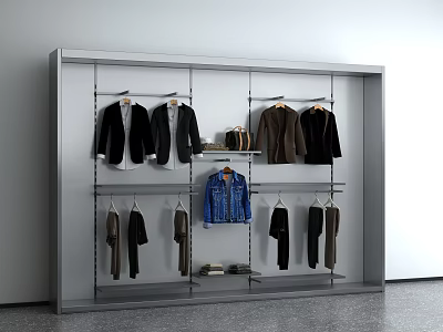 Modern clothing rack 3d model