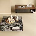 Modern Coffee Table Corner Table Marble Coffee Table Acrylic Coffee Table Side Table Square Coffee Table 3d model