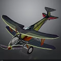 Colorful Biplane Model With Aerospace Design For Space Education