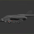 Futuristic 3D Model Flying Vehicle With Gray Streamlined Body Rotors Transparent Cockpit And Landing Gear