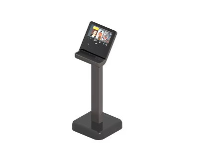 Sports Equipment Interactive Display Stand With Digital Screen For Gym And Stadium Use 3d model