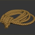 Rope pile rope hemp rope group rope life supplies construction supplies life-saving supplies 3d model