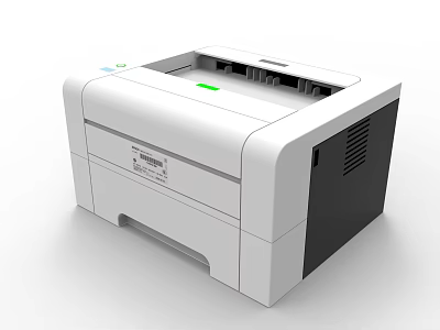 High Quality Modern White Office Printer With Compact Design For Daily Document Needs 3d model