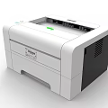 High Quality Modern White Office Printer With Compact Design For Daily Document Needs 3d model