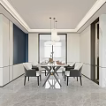 Modern Living and Dining Room Interior Design With Sofa Coffee Table And Area Rug