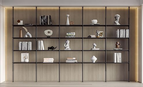 Modern Bookshelf 3d model