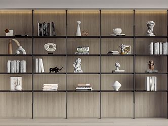 Modern Bookshelf 3d model