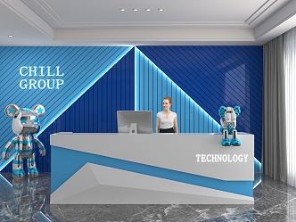 Front Desk 3d model