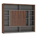 Modern Wooden Gray Table and Chair Set Featuring Multiple Compartments For Home Living Space