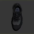 Gray And White Hiking Boots With High Top Design And Non Slip Rubber Soles