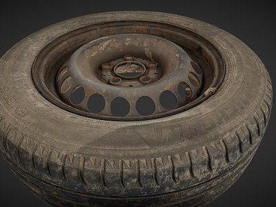 car tire 3d model