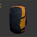 Blue And Yellow Versatile Travel Backpack For Everyday Storage And Use