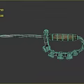 Traditional Dagger With Wooden Handle Sharp Curved Blade And Decorative Metal Guard